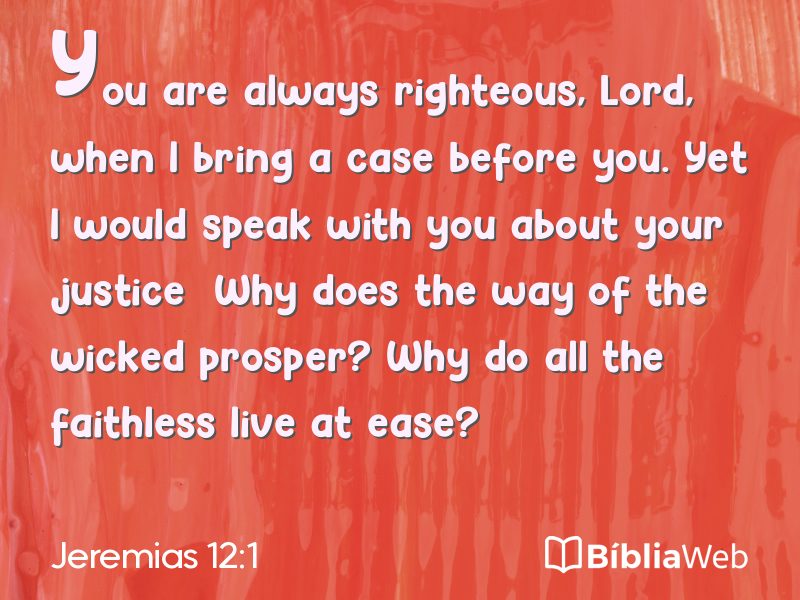 Jeremias 12:1 em imagem para compartilhar