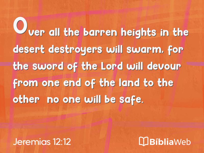 Jeremias 12:12 em imagem para compartilhar