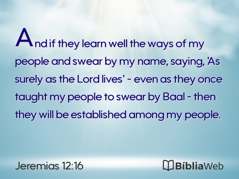 Jeremias 12:16 em imagem para compartilhar