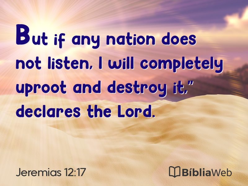 Jeremias 12:17 em imagem para compartilhar