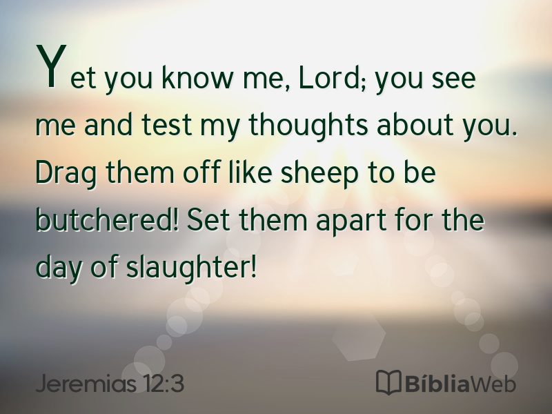 Jeremias 12:3 em imagem para compartilhar