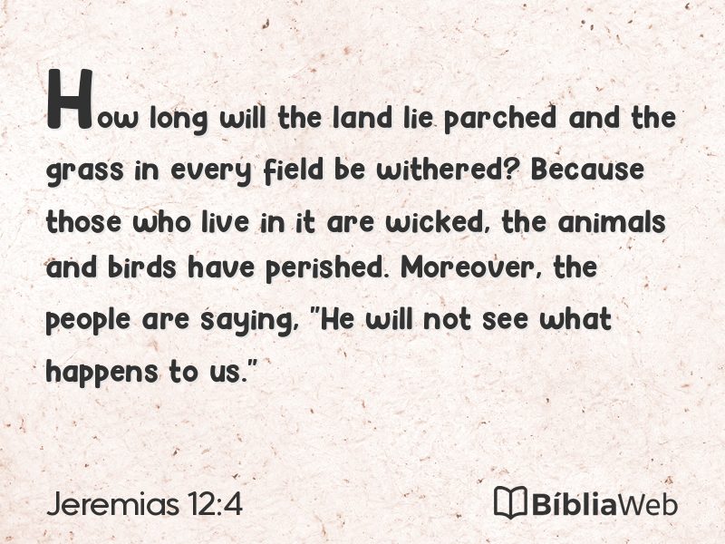 Jeremias 12:4 em imagem para compartilhar