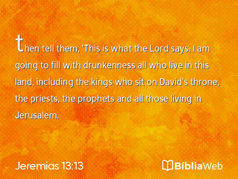 Jeremias 13:13 em imagem para compartilhar