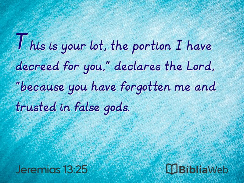 Jeremias 13:25 em imagem para compartilhar