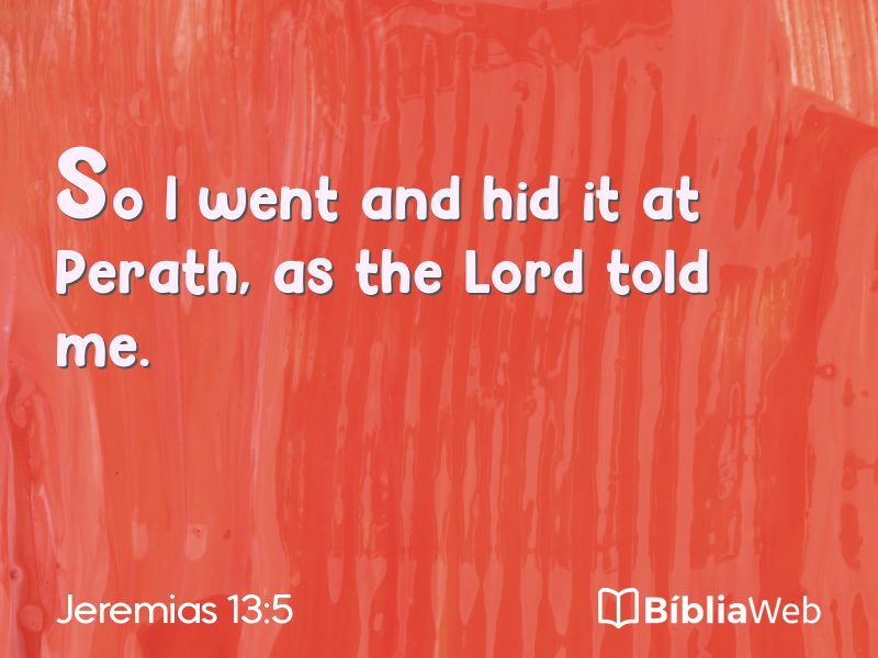 Jeremias 13:5 em imagem para compartilhar