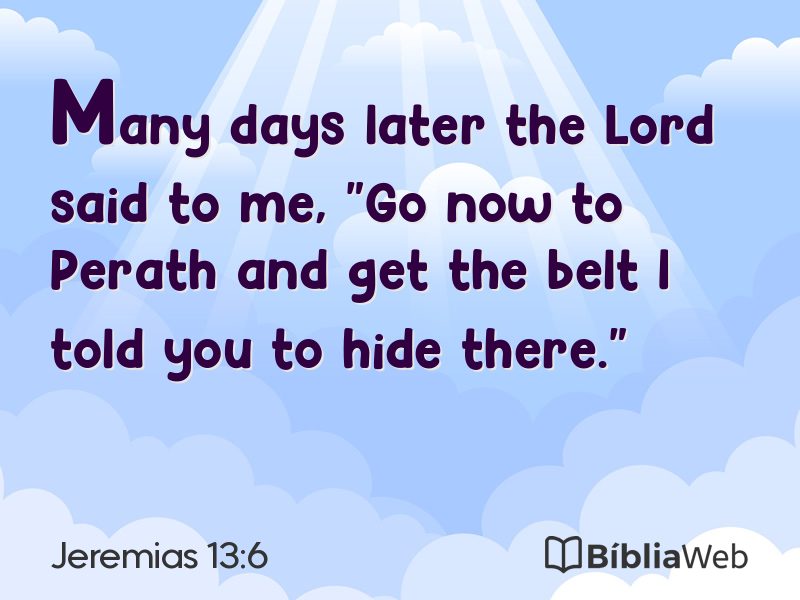 Jeremias 13:6 em imagem para compartilhar