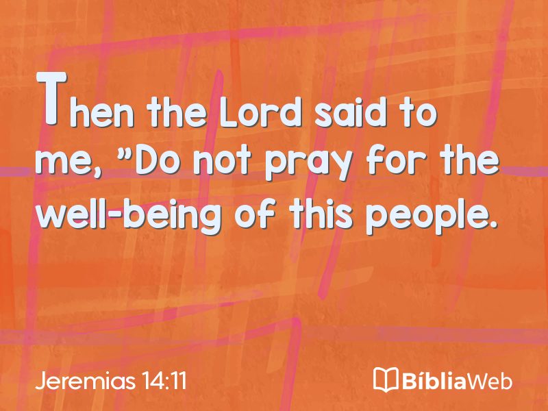 Jeremias 14:11 em imagem para compartilhar