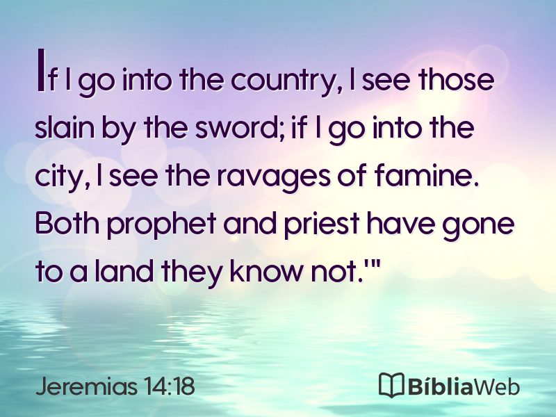 Jeremias 14:18 em imagem para compartilhar