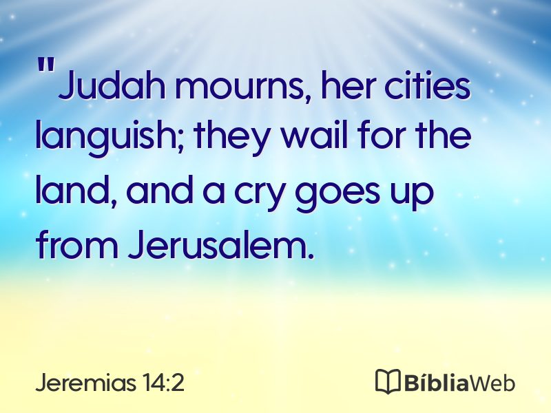 Jeremias 14:2 em imagem para compartilhar