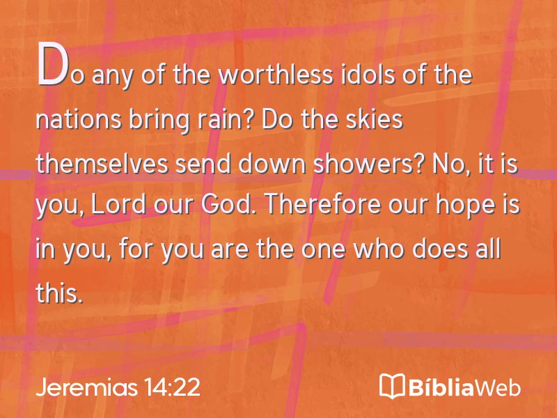 Jeremias 14:22 em imagem para compartilhar