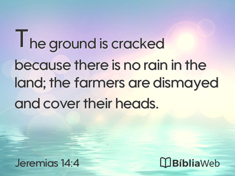 Jeremias 14:4 em imagem para compartilhar
