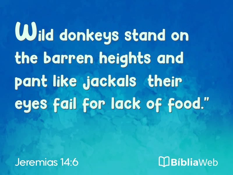 Jeremias 14:6 em imagem para compartilhar