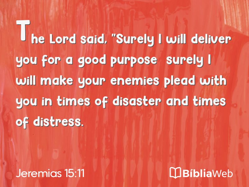 Jeremias 15:11 em imagem para compartilhar
