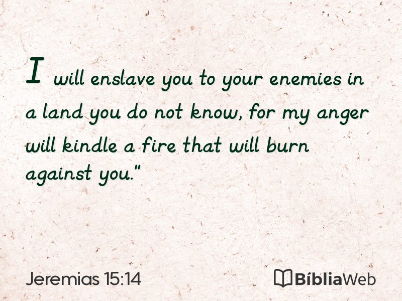 Jeremias 15:14 em imagem para compartilhar