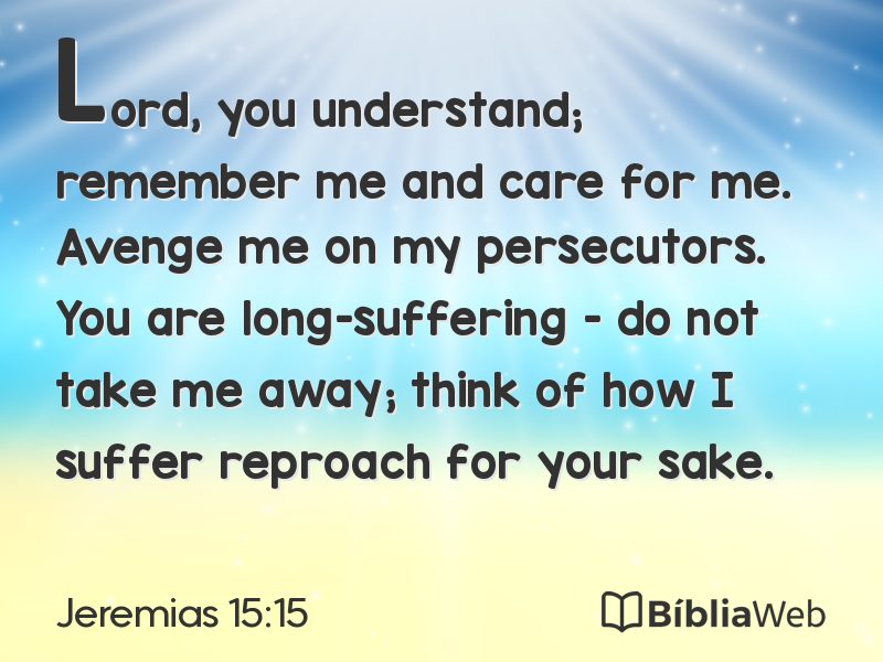 Jeremias 15:15 em imagem para compartilhar