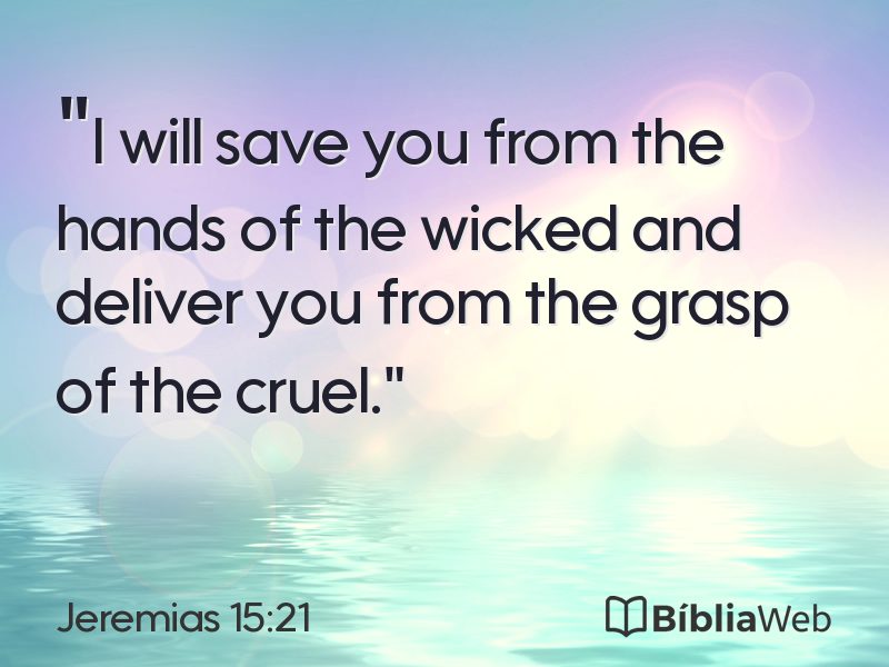 Jeremias 15:21 em imagem para compartilhar