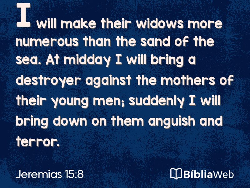 Jeremias 15:8 em imagem para compartilhar