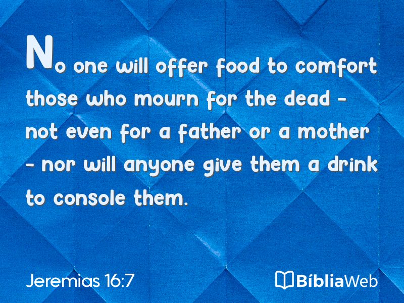 Jeremias 16:7 em imagem para compartilhar