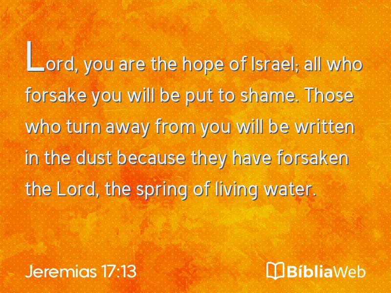 Jeremias 17:13 em imagem para compartilhar