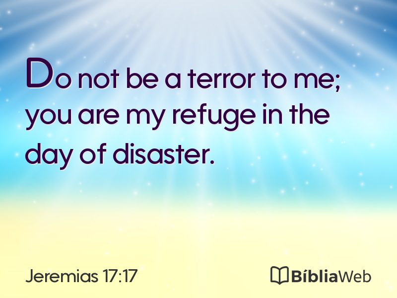Jeremias 17:17 em imagem para compartilhar