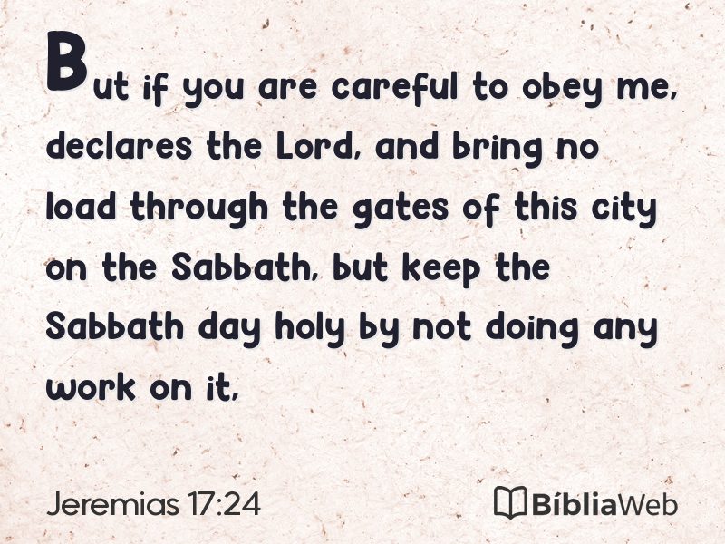 Jeremias 17:24 em imagem para compartilhar