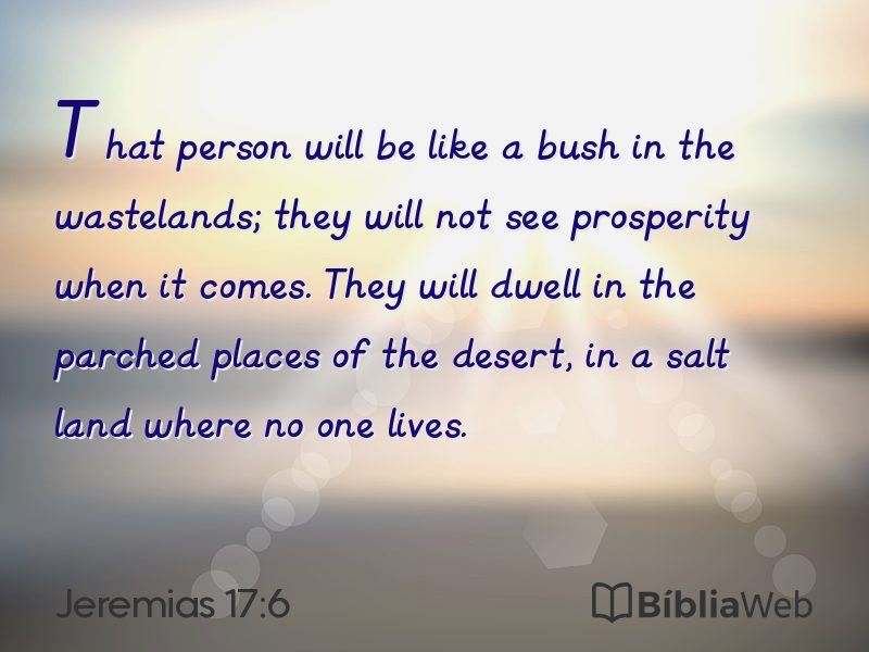 Jeremias 17:6 em imagem para compartilhar