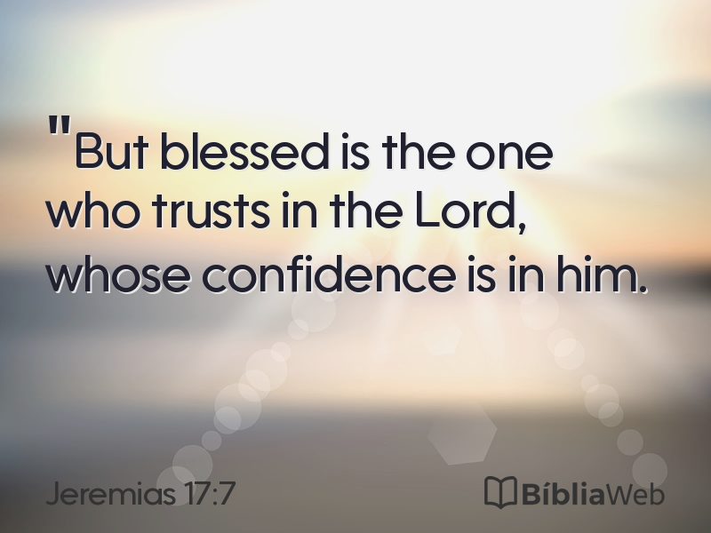 Jeremias 17:7 em imagem para compartilhar