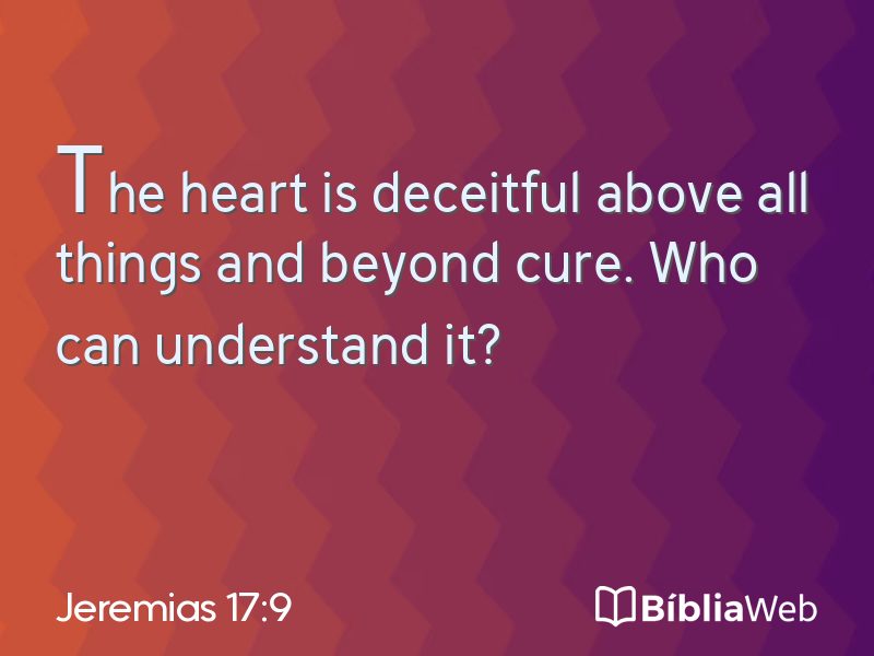 Jeremias 17:9 em imagem para compartilhar
