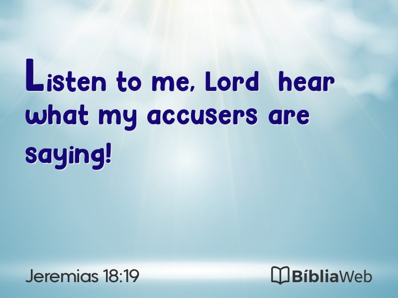Jeremias 18:19 em imagem para compartilhar