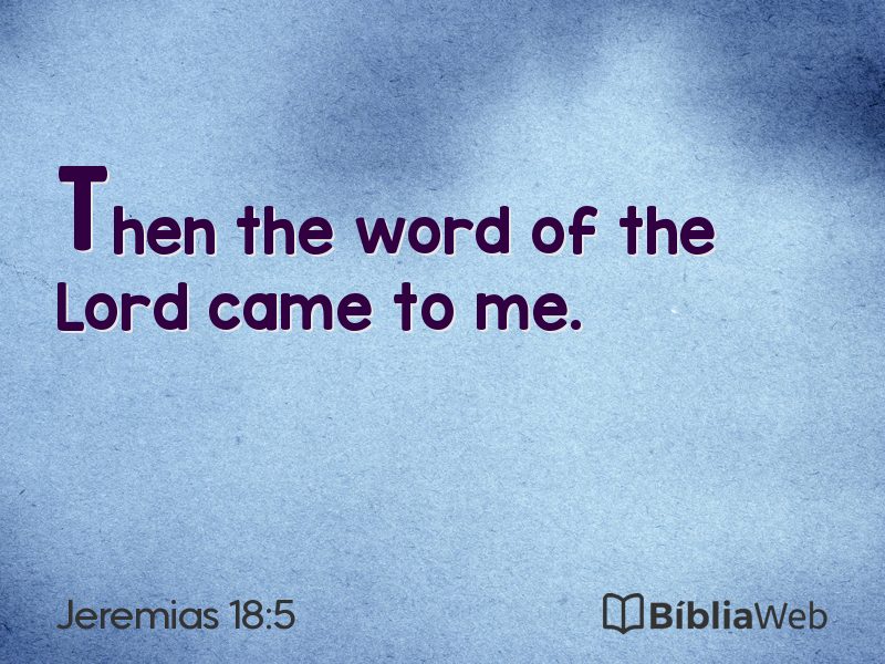 Jeremias 18:5 em imagem para compartilhar