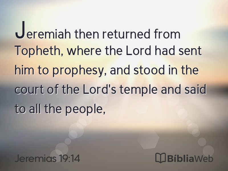 Jeremias 19:14 em imagem para compartilhar