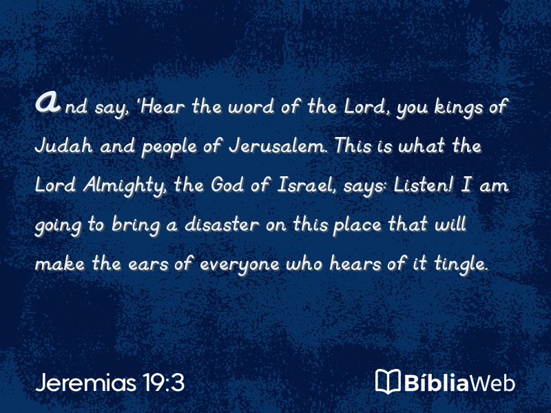 Jeremias 19:3 em imagem para compartilhar