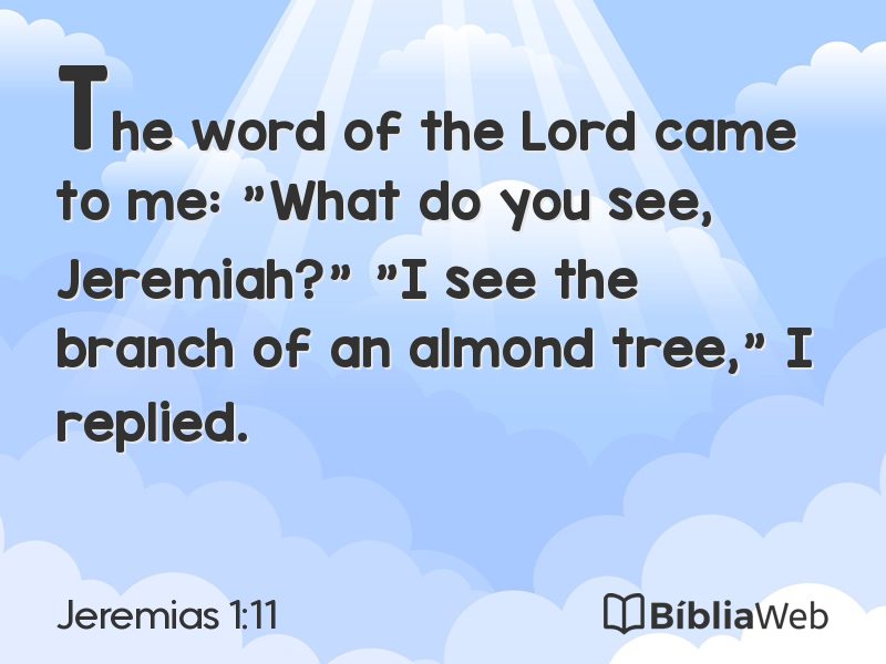 Jeremias 1:11 em imagem para compartilhar