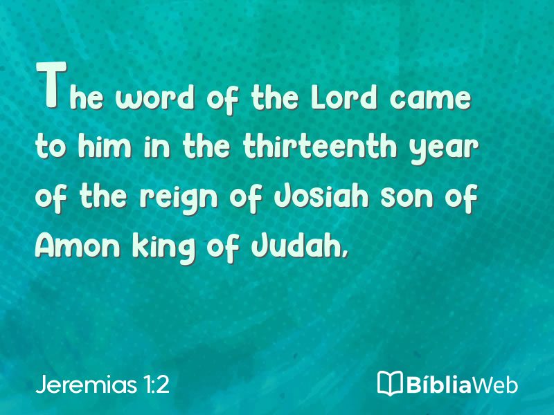 Jeremias 1:2 em imagem para compartilhar