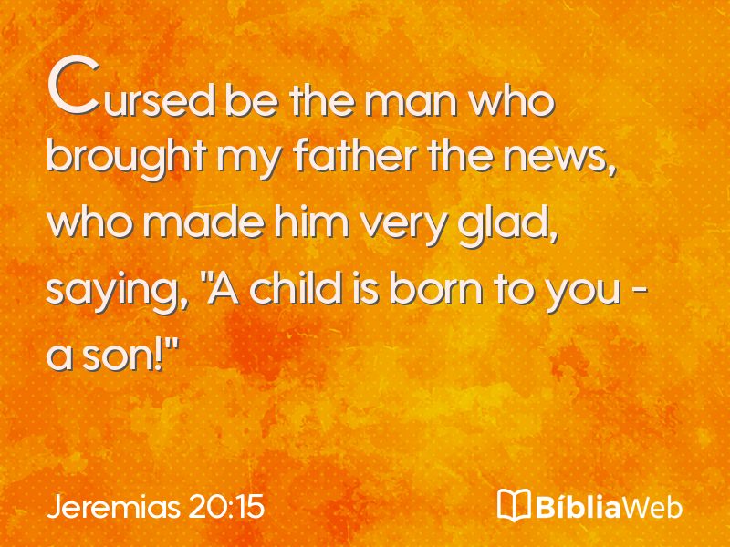 Jeremias 20:15 em imagem para compartilhar