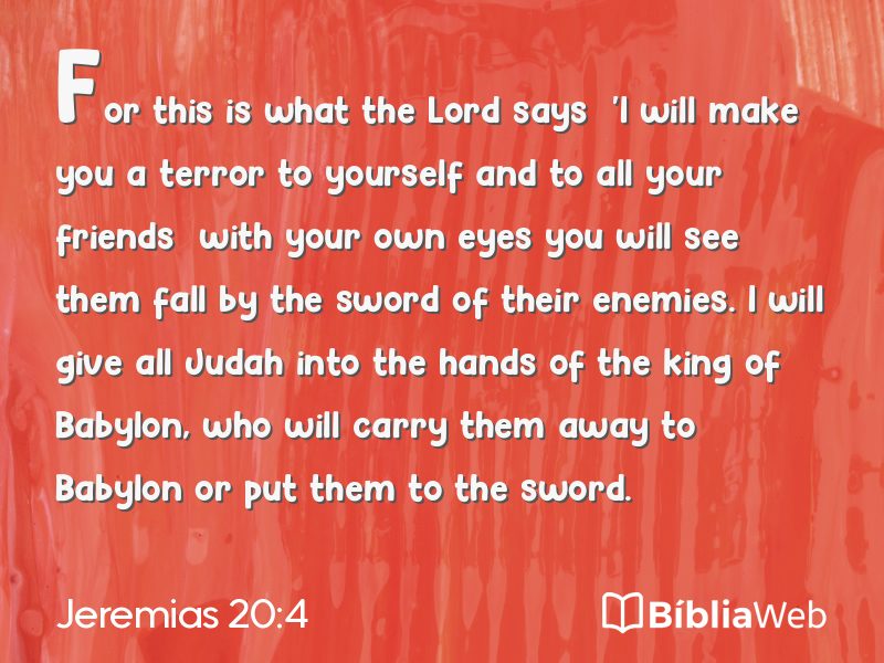 Jeremias 20:4 em imagem para compartilhar