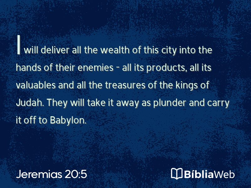 Jeremias 20:5 em imagem para compartilhar