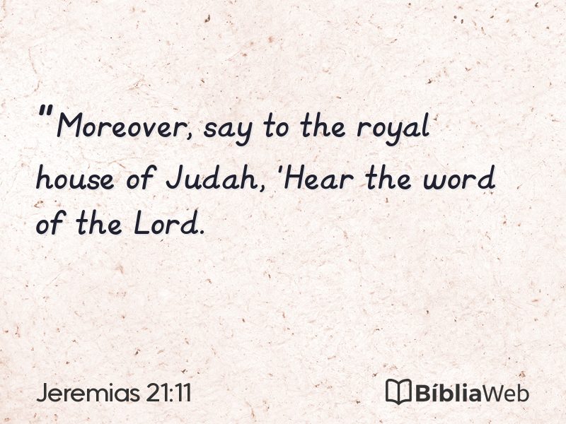 Jeremias 21:11 em imagem para compartilhar