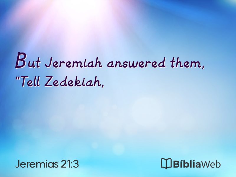 Jeremias 21:3 em imagem para compartilhar