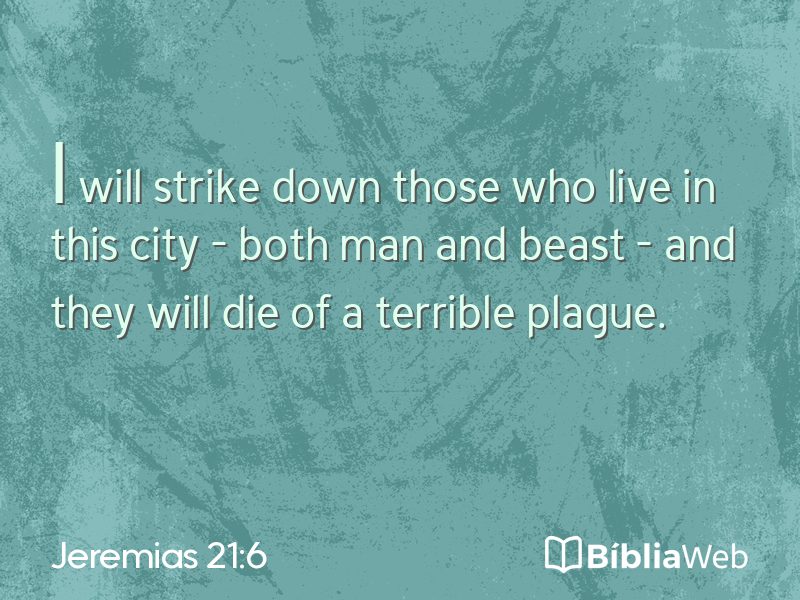 Jeremias 21:6 em imagem para compartilhar