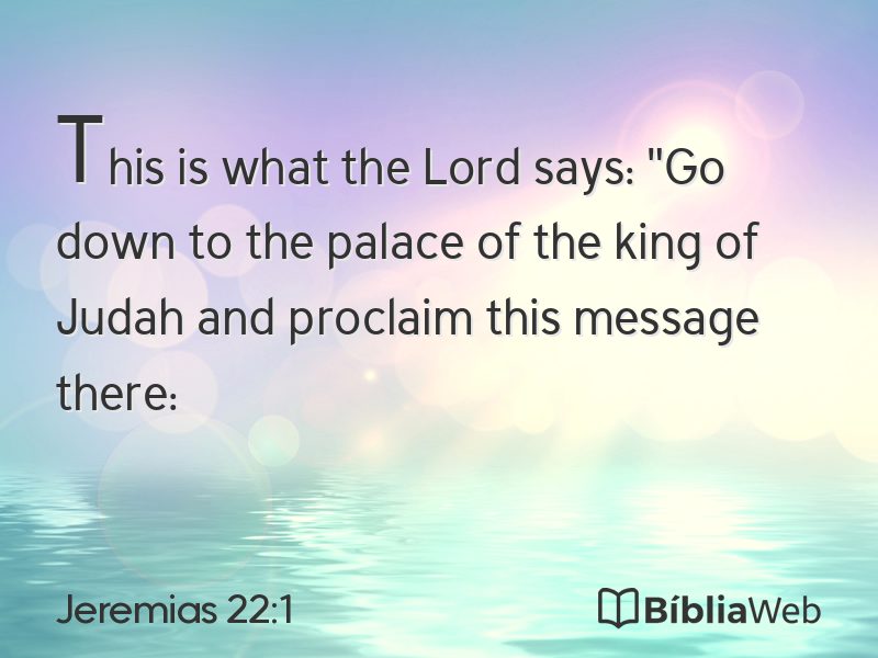 Jeremias 22:1 em imagem para compartilhar