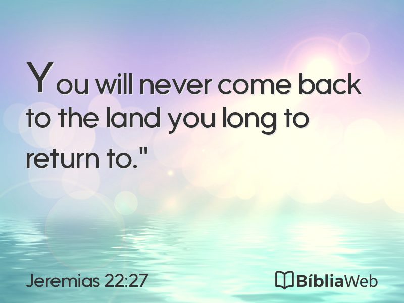 Jeremias 22:27 em imagem para compartilhar