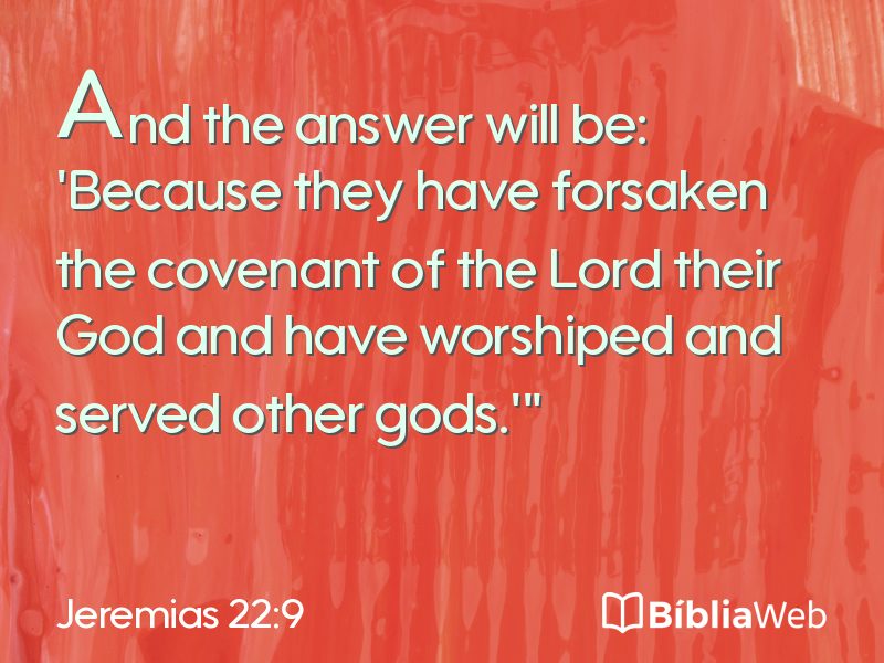 Jeremias 22:9 em imagem para compartilhar