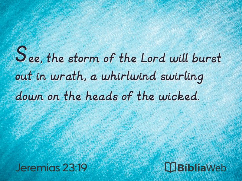 Jeremias 23:19 em imagem para compartilhar