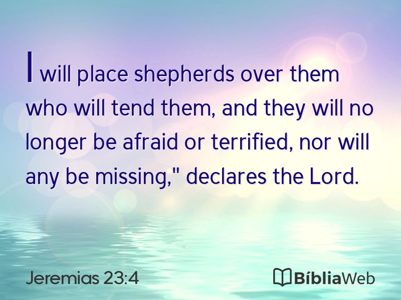 Jeremias 23:4 em imagem para compartilhar