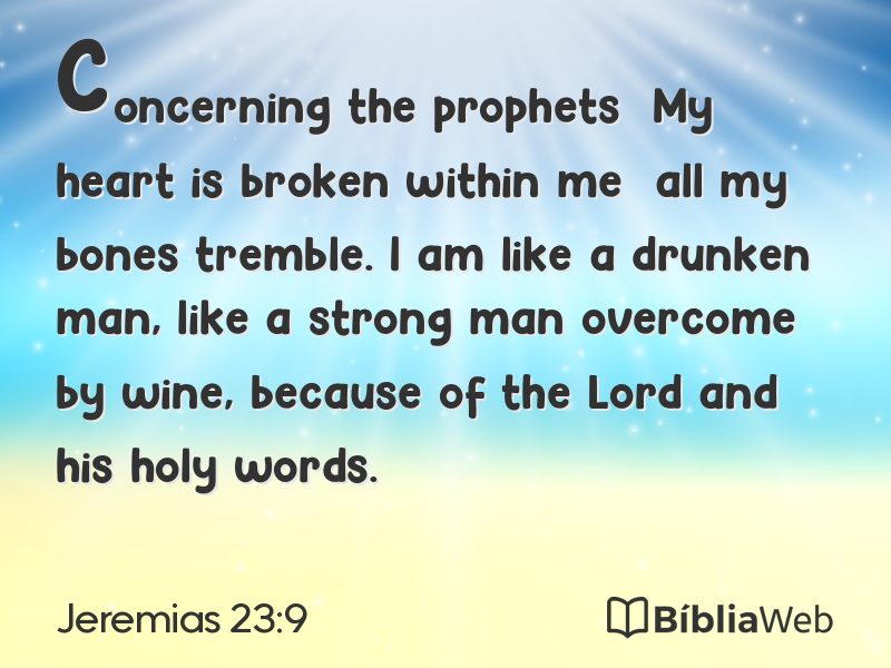 Jeremias 23:9 em imagem para compartilhar