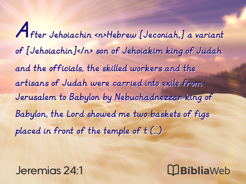 Jeremias 24:1 em imagem para compartilhar