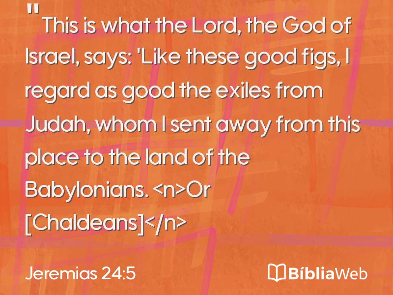 Jeremias 24:5 em imagem para compartilhar