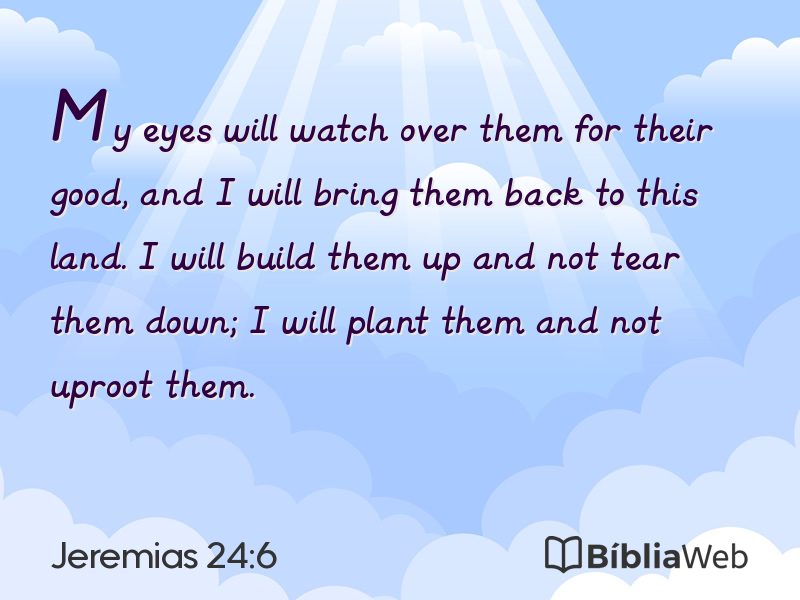 Jeremias 24:6 em imagem para compartilhar