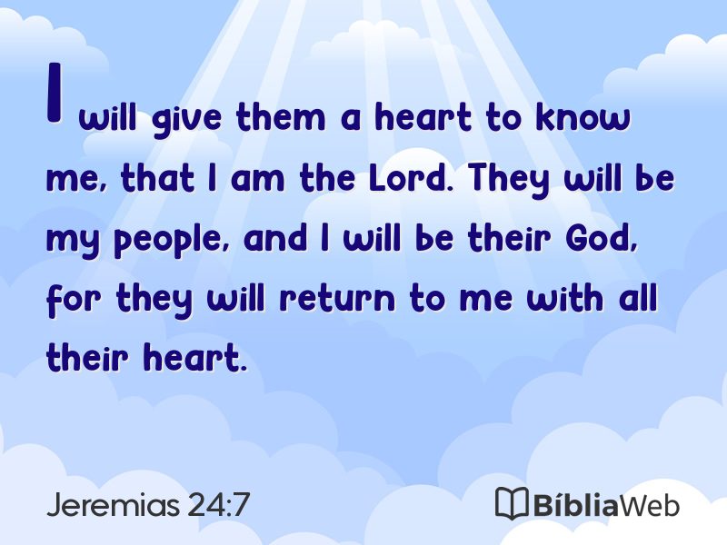 Jeremias 24:7 em imagem para compartilhar